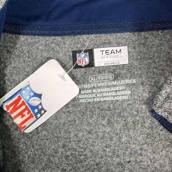 Seattle Seahawks full Zip-up knit fleece jacket or sweatshirt - Picture 5 of 6